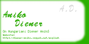 aniko diener business card